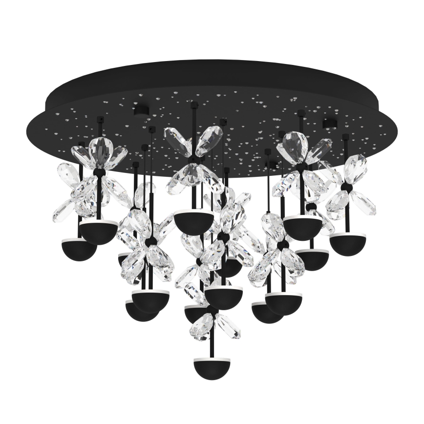 Eglo - LED Prigušiva plafonjera LED/27W/230V 3000K crno