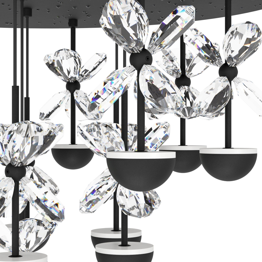Eglo - LED Prigušiva plafonjera LED/27W/230V 3000K crno