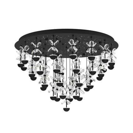 Eglo - LED Prigušiva plafonjera LED/77,4W/230V 3000K crno