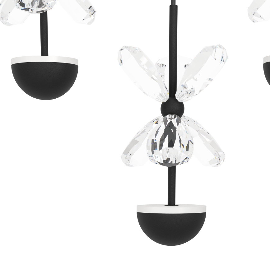 Eglo - LED Prigušiva plafonjera LED/77,4W/230V 3000K crno
