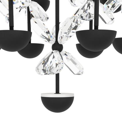 Eglo - LED Prigušivi luster na sajli LED/27W/230V 3000K crno