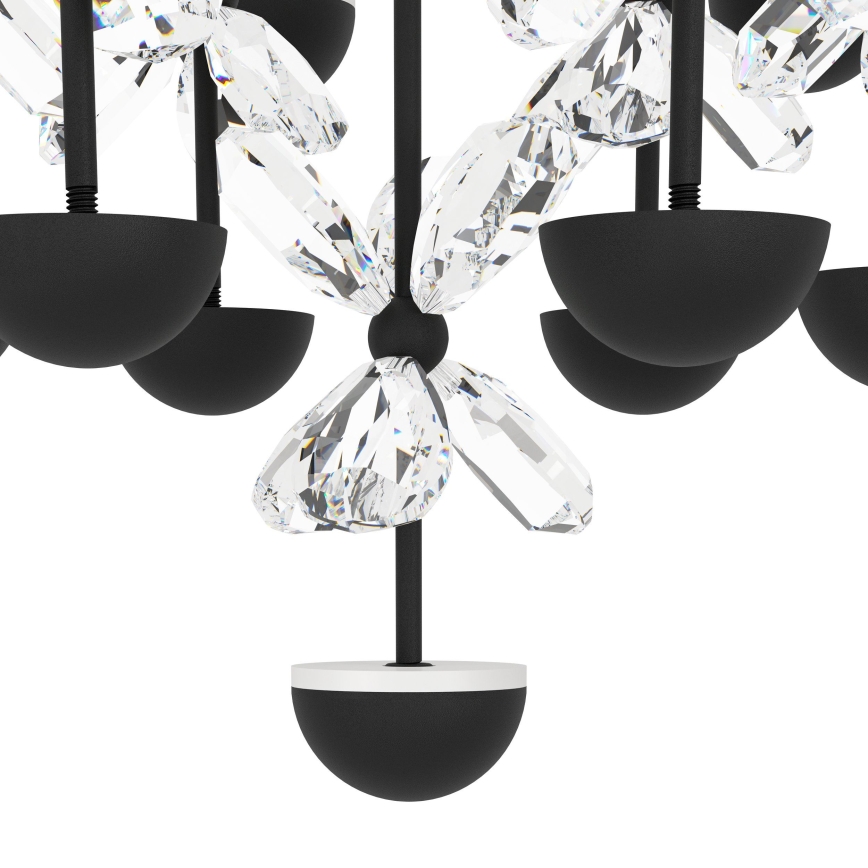 Eglo - LED Prigušivi luster na sajli LED/27W/230V 3000K crno