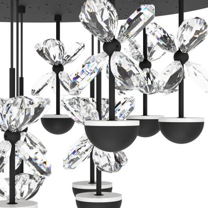 Eglo - LED Prigušivi luster na sajli LED/23W/230V 3000K crno