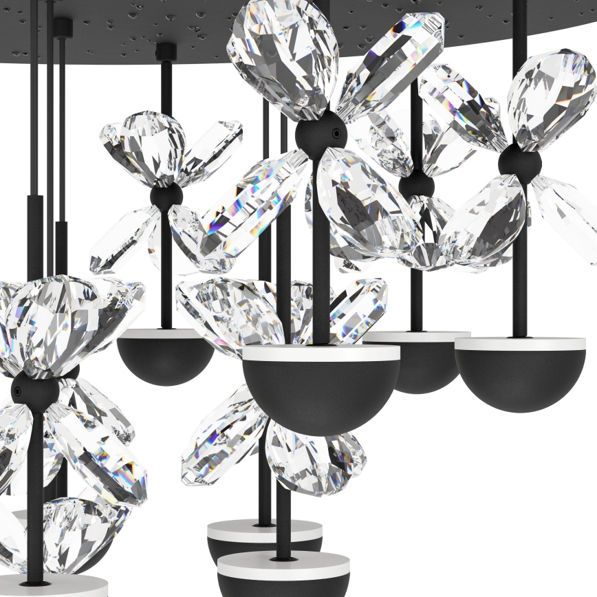 Eglo - LED Prigušivi luster na sajli LED/23W/230V 3000K crno