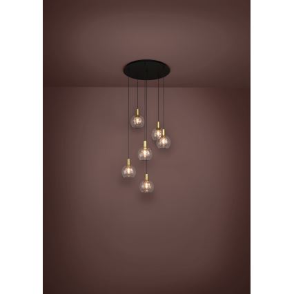 Eglo 390279 - LED Prigušivi luster na sajli 6xLED/5,4W/230V 3000K pr. 54 cm zlatna