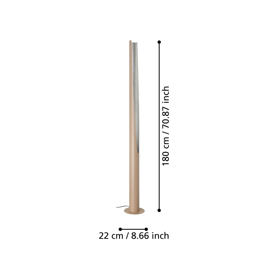 Eglo - Podna LED lampa 1xGU10/5,7W/230V bež