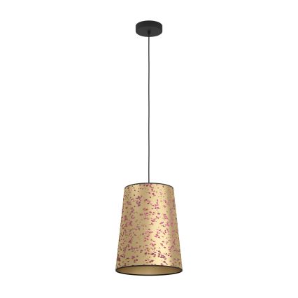 Eglo - Luster na sajli 1xE27/25W/230V zlatna/roze
