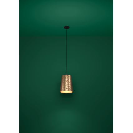 Eglo - Luster na sajli 1xE27/25W/230V zlatna/roze