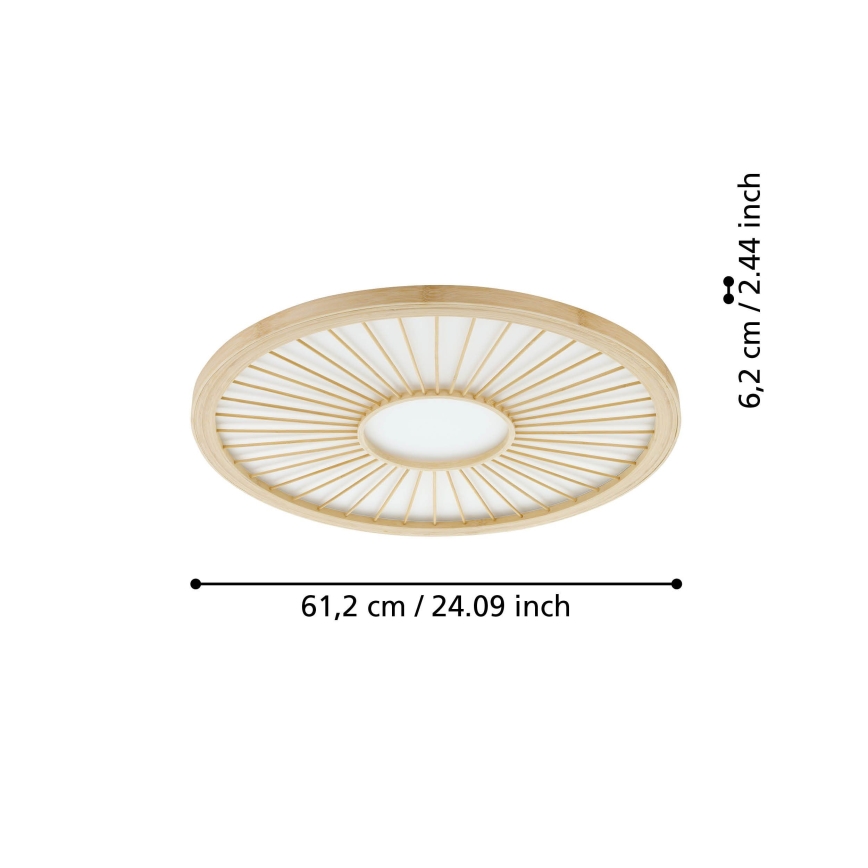 Eglo - LED Prigušiva plafonjera LED/36W/230V 4000K bež