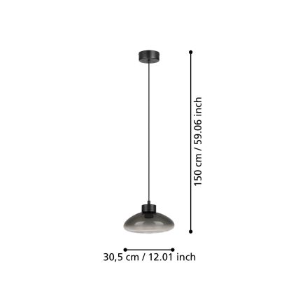 Eglo - LED Prigušivi luster na sajli LED/5,4W/230V 2700K dimno