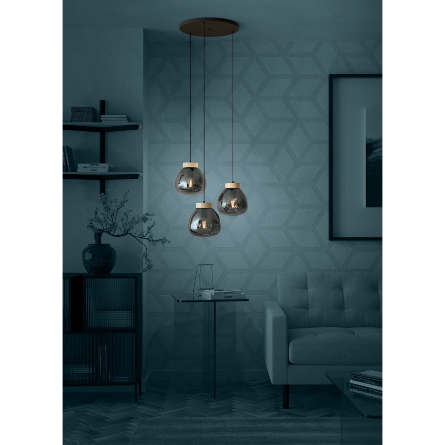 Eglo - Luster na sajli 3xE27/40W/230V dimno