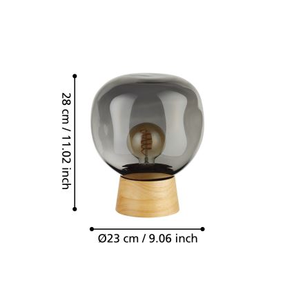 Eglo - Stona lampa 1xE27/40W/230V dimno