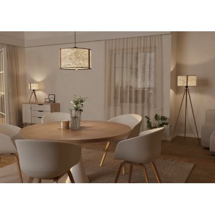Eglo - Luster na sajli 1xE27/25W/230V bež