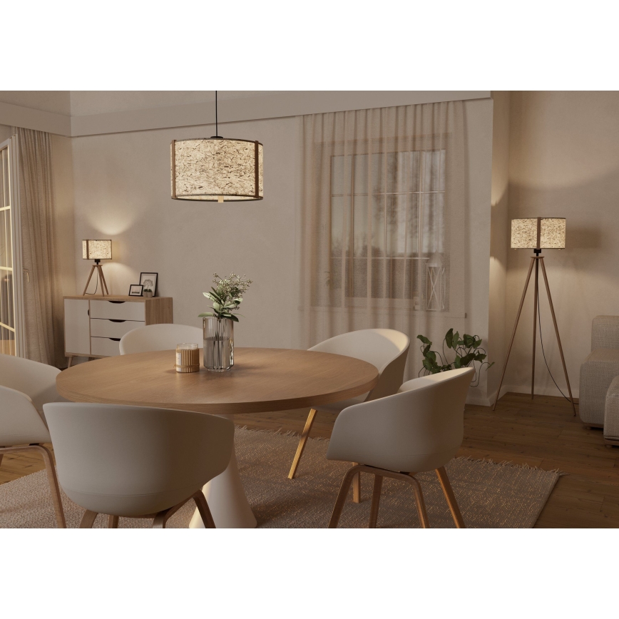 Eglo - Luster na sajli 1xE27/25W/230V bež