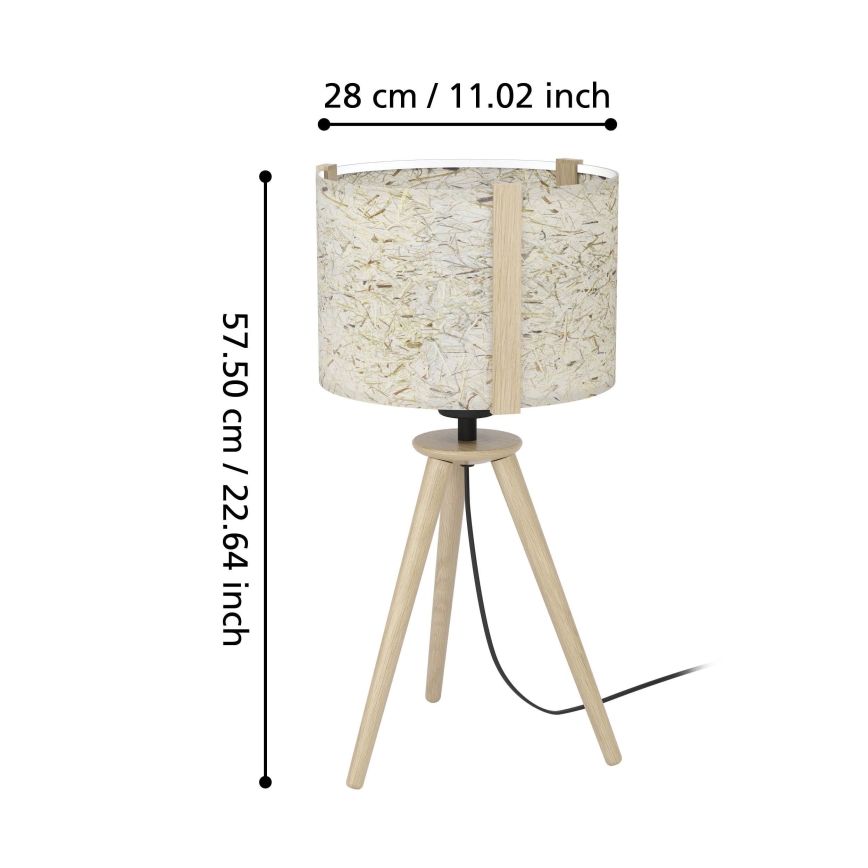 Eglo - Stona lampa 1xE27/25W/230V bež
