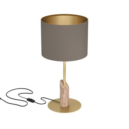 Eglo - Stona lampa 1xE27/40W/230V braon/zlatna