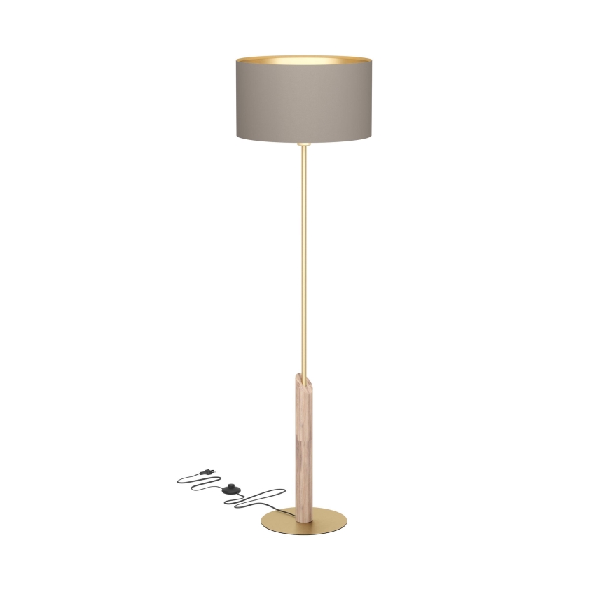 Eglo - Podna lampa 1xE27/40W/230V braon/zlatna
