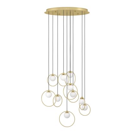Eglo - LED Prigušivi luster na sajli 10xLED/3W/230V 3000K pr. 58 cm zlatna