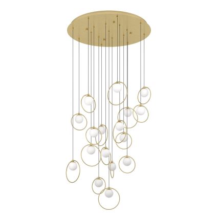 Eglo - LED Prigušivi luster na sajli 17xLED/3W/230V 3000K pr. 78 cm zlatna