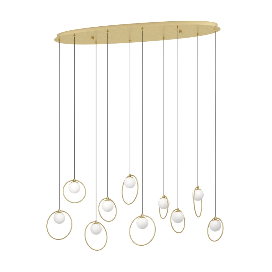 Eglo - LED Prigušivi luster na sajli 10xLED/3W/230V 3000K zlatna