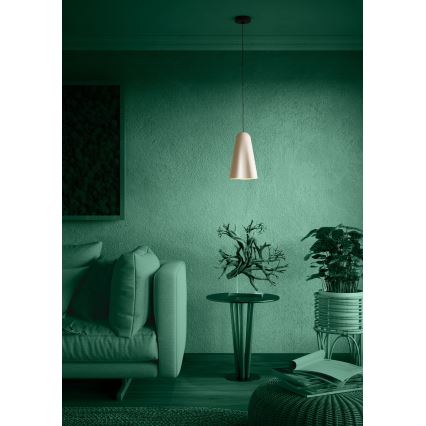 Eglo - Luster na sajli 1xE27/40W/230V bež