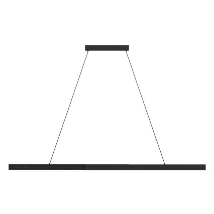 Eglo - LED Prigušivi luster na sajli LED/20W/230V 3000K crno
