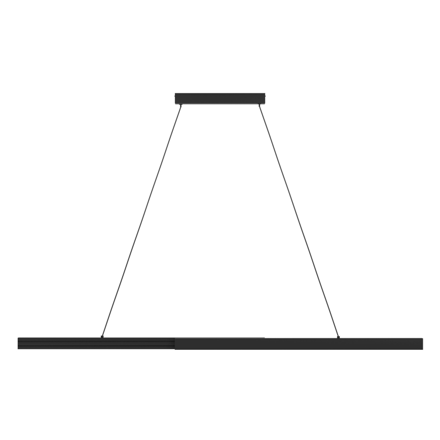 Eglo - LED Prigušivi luster na sajli LED/20W/230V 3000K crno