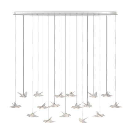 Eglo - LED Prigušivi luster na sajli 17xLED/3W/230V 3000K sjajni krom