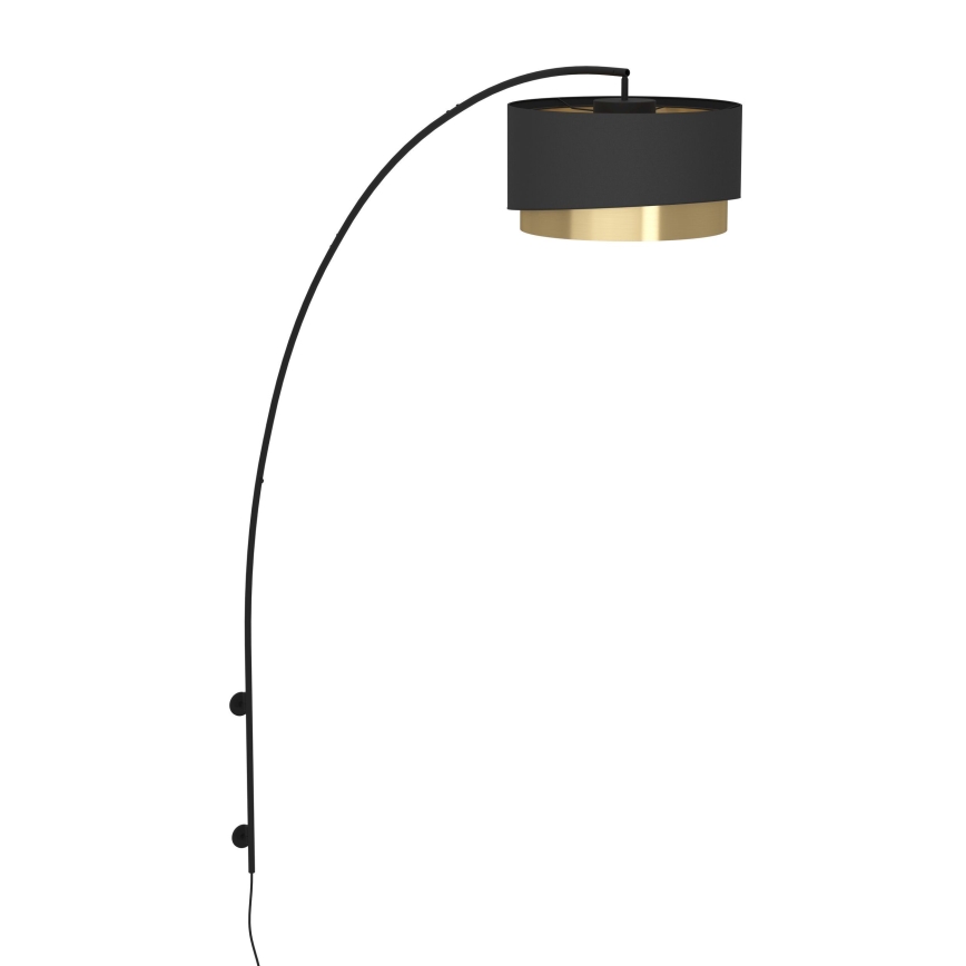 Eglo - Zidna lampa 1xE27/40W/230V crno/zlatna