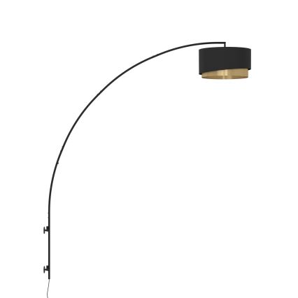 Eglo - Zidna lampa 1xE27/40W/230V crno/zlatna