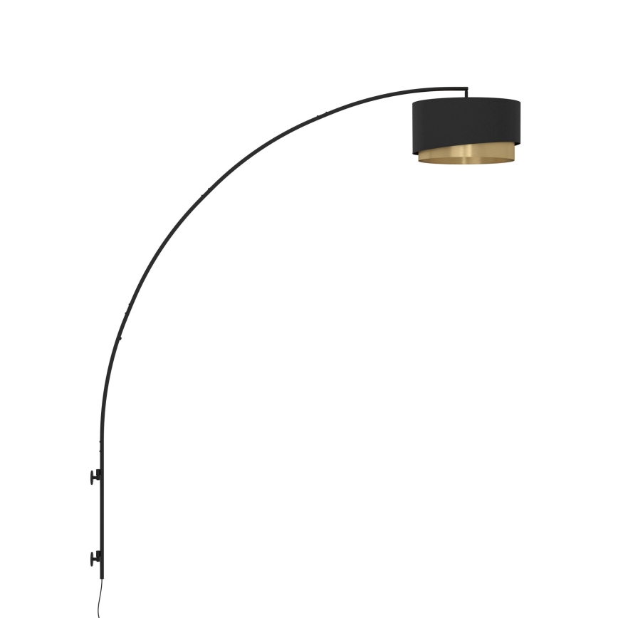Eglo - Zidna lampa 1xE27/40W/230V crno/zlatna