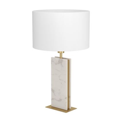 Eglo - Stona lampa 1xE27/40W/230V bela