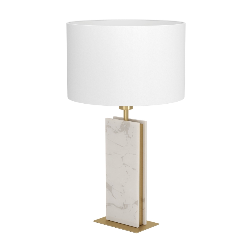 Eglo - Stona lampa 1xE27/40W/230V bela