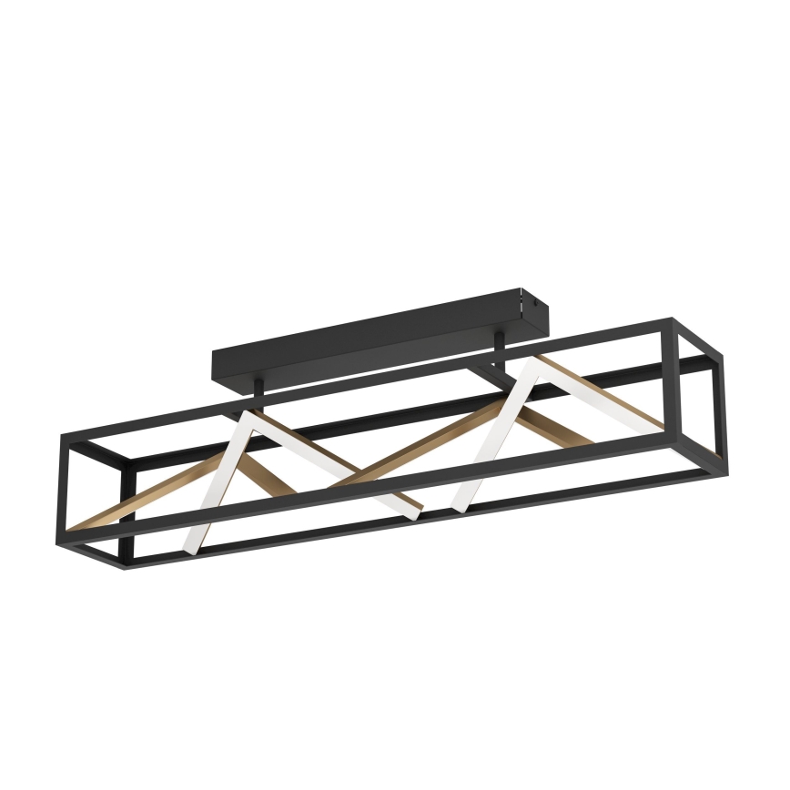 Eglo - LED Prigušivi nadgradni luster LED/45W/230V 2700-6500K crno/zlatna + Daljinski upravljač