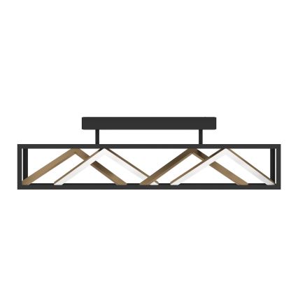 Eglo - LED Prigušivi nadgradni luster LED/45W/230V 2700-6500K crno/zlatna + Daljinski upravljač