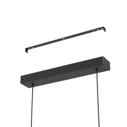 Eglo - LED Prigušivi luster na sajli LED/46W/230V 2700-6500K crno/zlatna + Daljinski upravljač