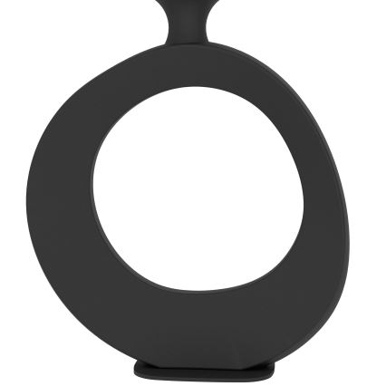 Eglo - Stona lampa 1xE27/60W/230V 52,5 cm crno/kremasta