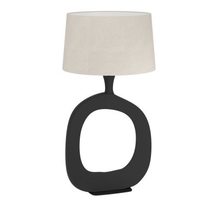 Eglo - Stona lampa 1xE27/60W/230V 88 cm crno/kremasta