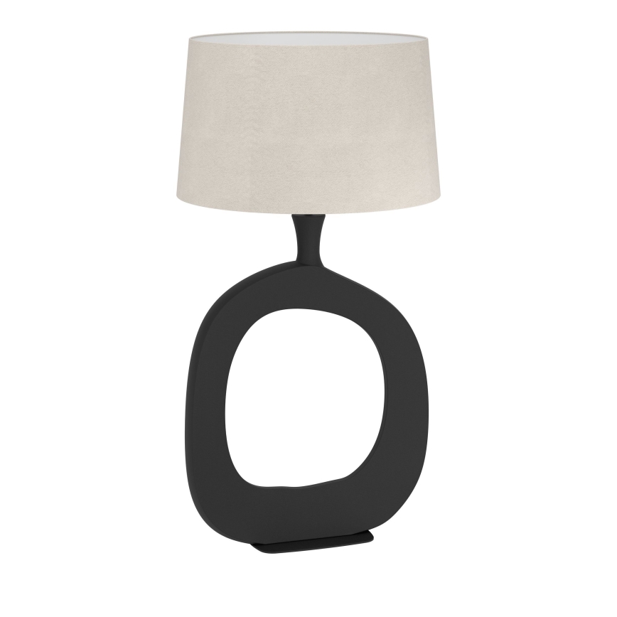 Eglo - Stona lampa 1xE27/60W/230V 88 cm crno/kremasta