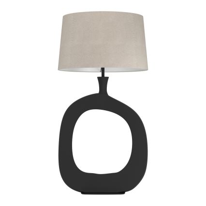 Eglo - Stona lampa 1xE27/60W/230V 88 cm crno/kremasta