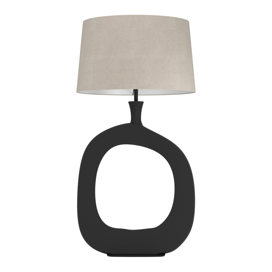 Eglo - Stona lampa 1xE27/60W/230V 88 cm crno/kremasta