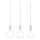 Eglo 39141 - Viseća lampa PASCOA 3xE27/60W