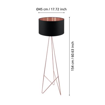Eglo - Podna lampa 1xE27/60W/230V