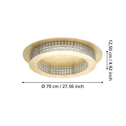 Eglo - LED Prigušiva plafonjera LED/44W/230V