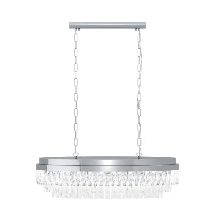 Eglo - Luster na lancu 10xE14/40W/230V sjajni krom