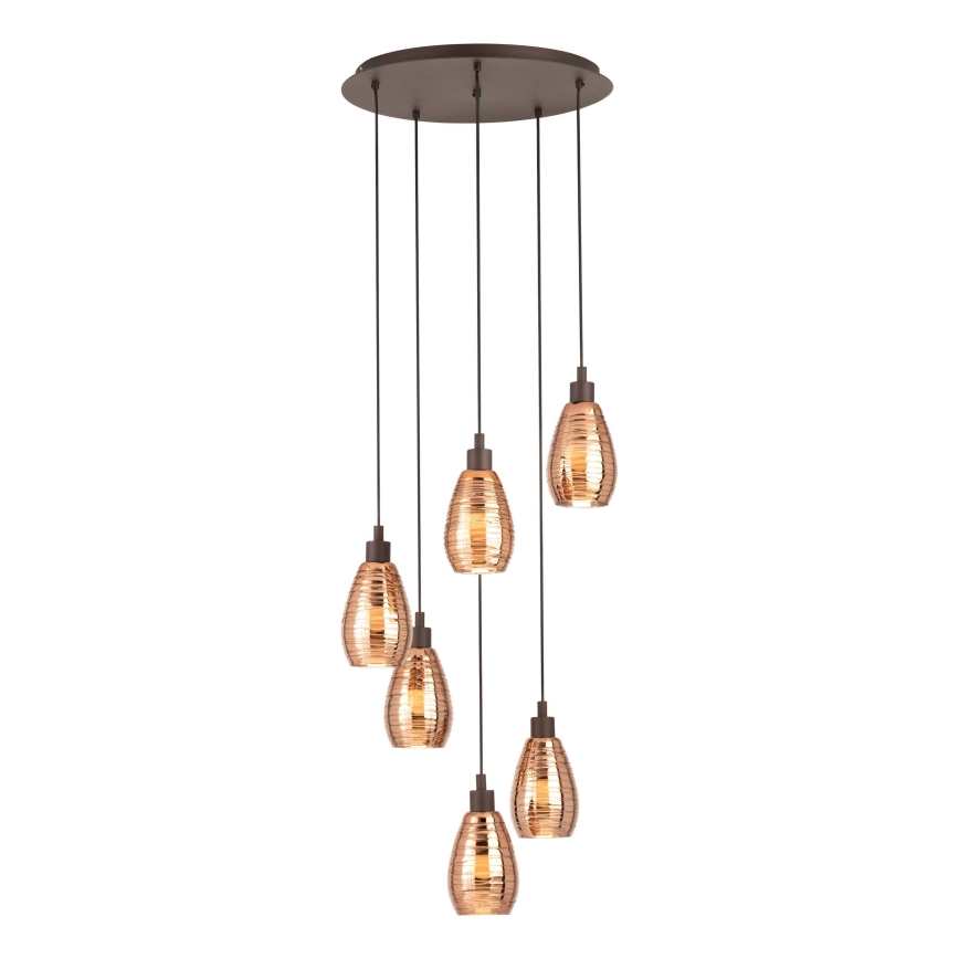 Eglo - Luster na sajli 6xE27/60W/230V