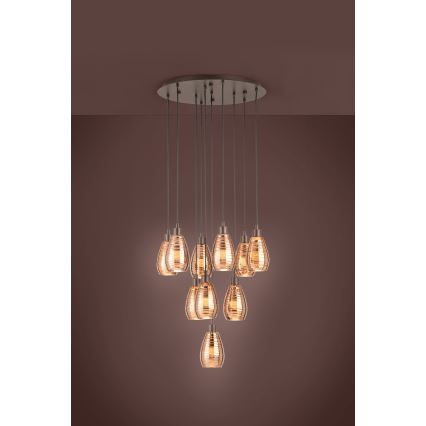 Eglo - Luster na sajli 10xE27/60W/230V