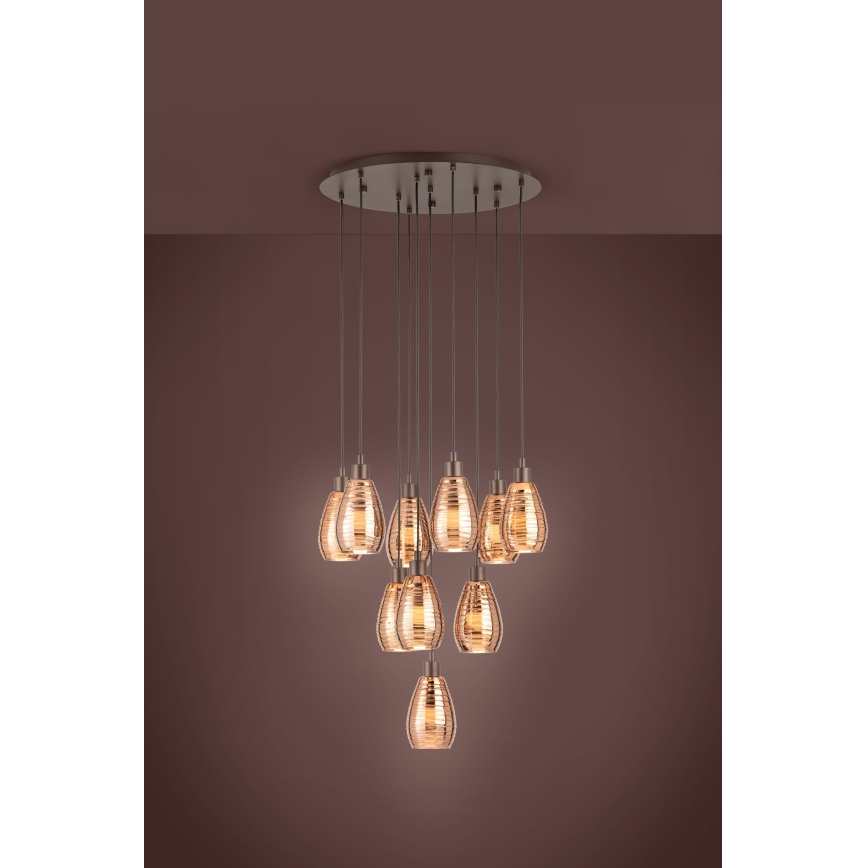 Eglo - Luster na sajli 10xE27/60W/230V