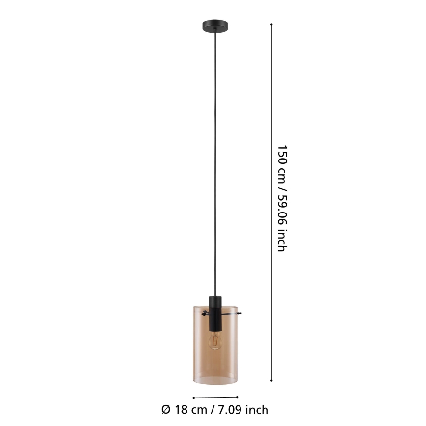 Eglo - Luster na sajli 1xE27/40W/230V