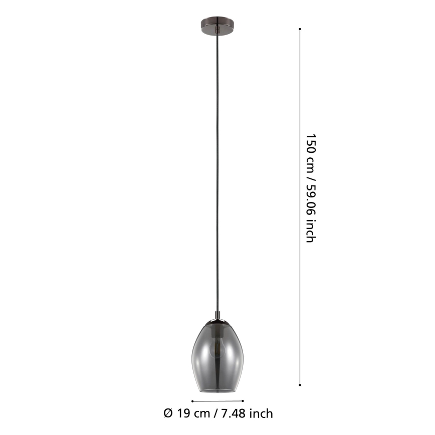 Eglo - Luster na sajli 1xE27/60W/230V
